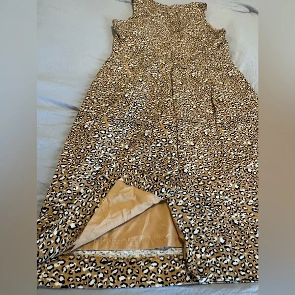 J. Crew Leopard Print Sheath Dress Size 6 - Picture 10 of 12